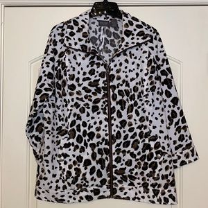 Chico’s Additions Animal-Print Jacket